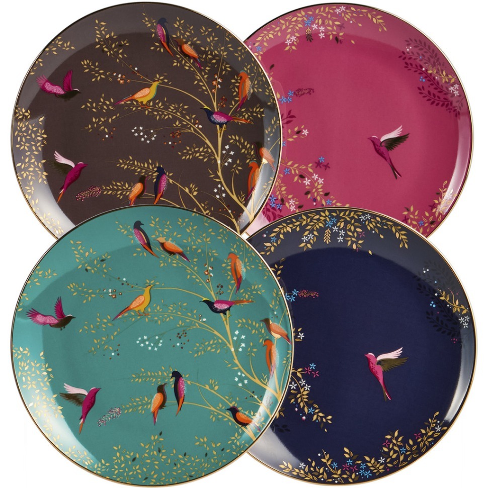 Фото Набор тарелок закусочных lefard golden birds 4 шт. 20*2 см (419-152)  - интернет-магазин МегаТерем в Москве