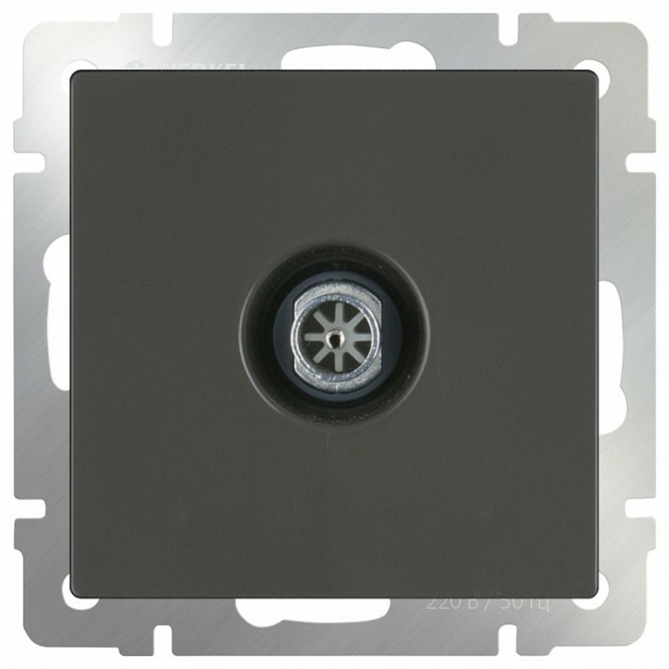 Фото ТВ-розетка оконечная без рамки Werkel Серо-коричневый WL07-TV WRK_a029880 - интернет-магазин МегаТерем в Москве