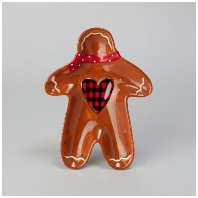 Тарелка закусочная agness “пряничный домик" 20,8*15,5*2,8 см (358-2275) 