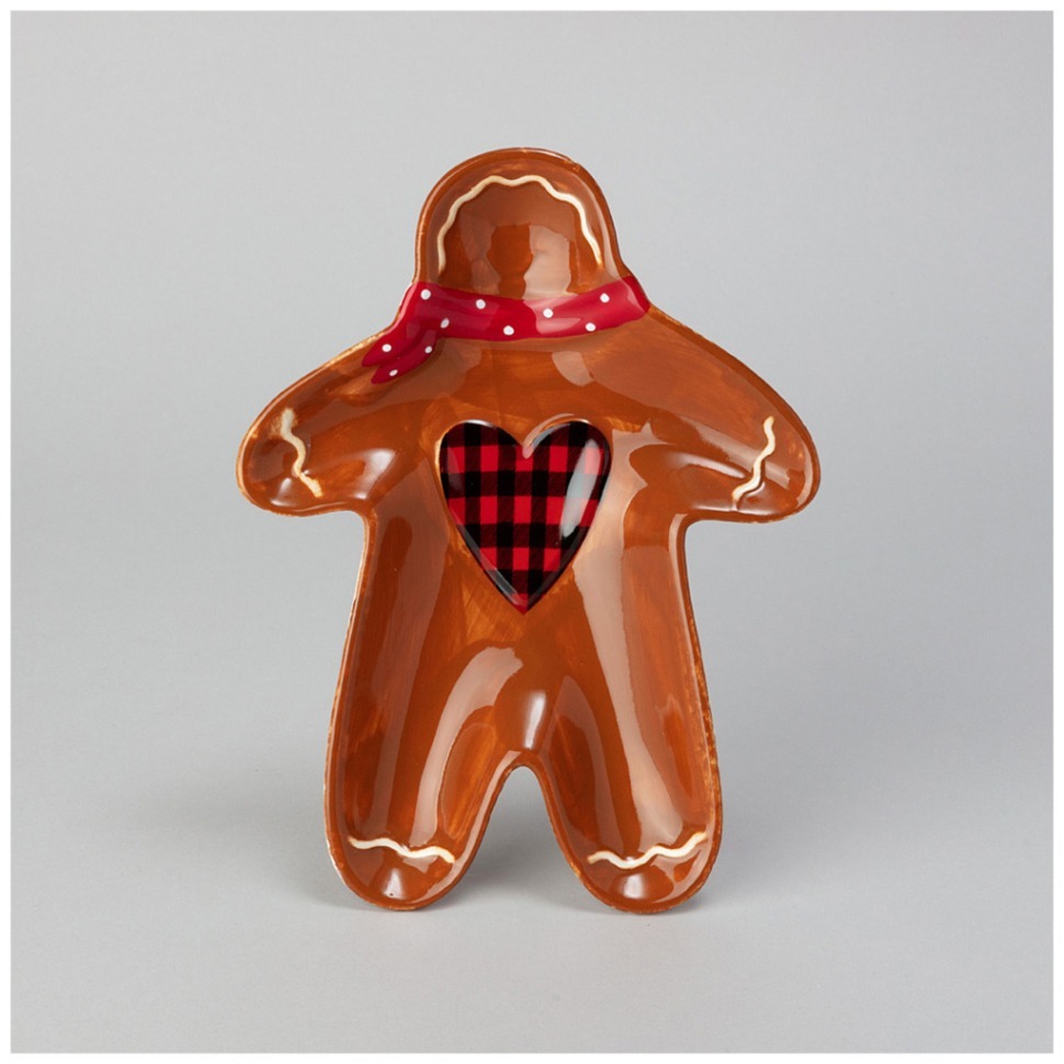 Фото Тарелка закусочная agness “пряничный домик 20,8*15,5*2,8 см (358-2275)  - интернет-магазин МегаТерем в Москве