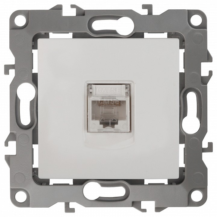 Фото Розетка Ethernet RJ-45 без рамки Эра Эра 12 12-3107-01 ER_B0014723 - интернет-магазин МегаТерем в Москве