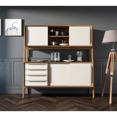 Буфет Bruni white широкий а...