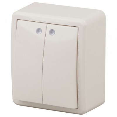 Выключатель двухклавишный с...