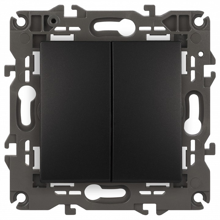 Фото Переключатель двухклавишный без рамки Эра Эра Elegance 14-1106-05 ER_B0034247 - интернет-магазин МегаТерем в Москве