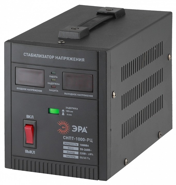Фото Стабилизатор напряжения Эра  СНПТ-1000-РЦ ER_B0035294 - интернет-магазин МегаТерем в Москве
