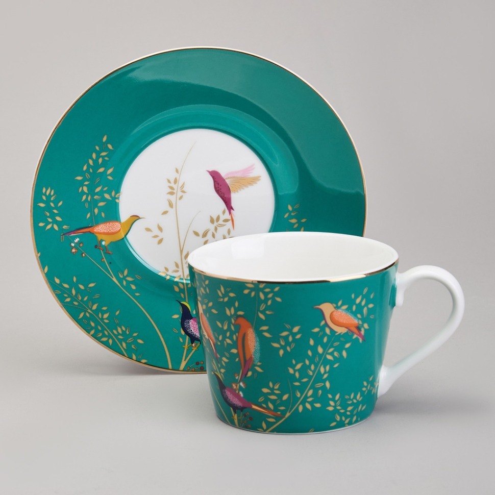 Фото Чайная пара  lefard golden birds 220 мл (419-125)  - интернет-магазин МегаТерем в Москве