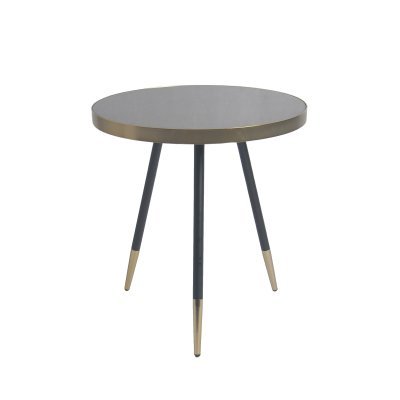 Столик hedda, D55 см, черный/матовое золото (74038)