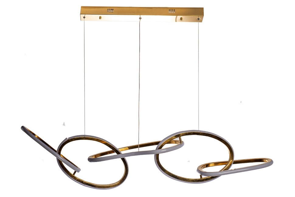 Фото Люстра подвесная Flow золото 120см (TT-00013208) - интернет-магазин МегаТерем в Москве