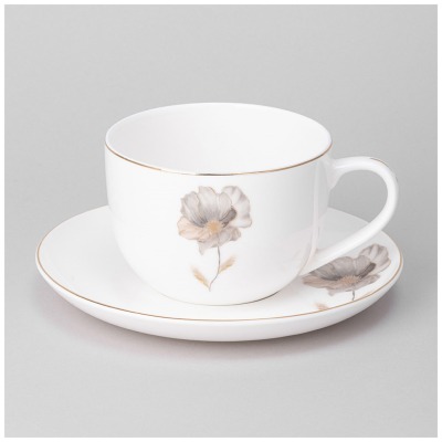 Чайная пара lefard "inspiration" золотой цветок 380 мл (422-126) 