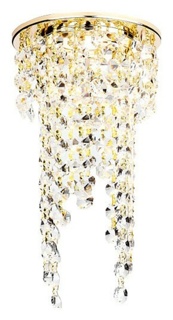 Фото Встраиваемый светильник Ambrella Light Crystal K2071 K2071 G/CL AMBR_K2071_G_CL - интернет-магазин МегаТерем в Москве