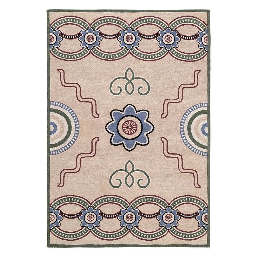 Фото Ковер из хлопка по мотивам эвенских орнаментов из коллекции cultural heritage, 120х180 см (78515) - интернет-магазин МегаТерем в Москве