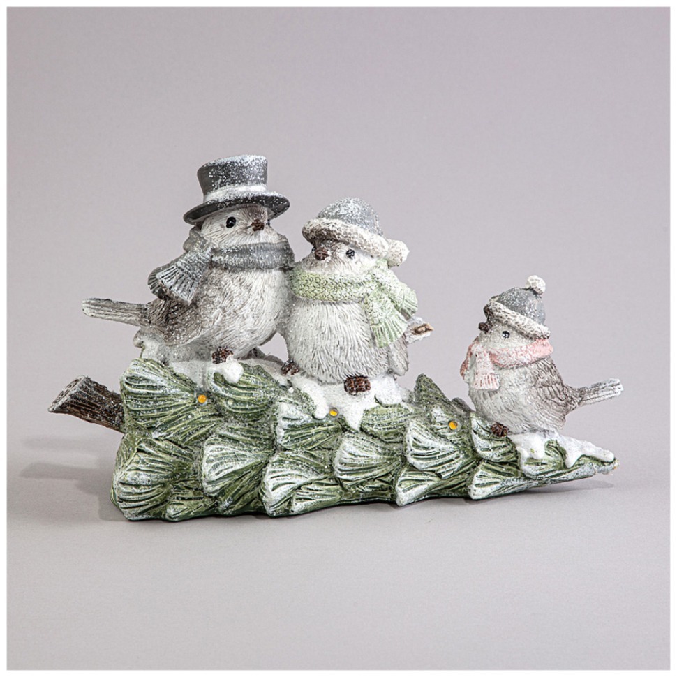 Фото Статуэтка птички с led-подсветкой 22х9,5х13 см Lefard (121-118) - интернет-магазин МегаТерем в Москве