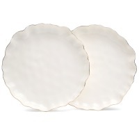 Набор тарелок закусочных lefard "charm" 2 шт. 20*3 см (с золотой линией) (779-362) 