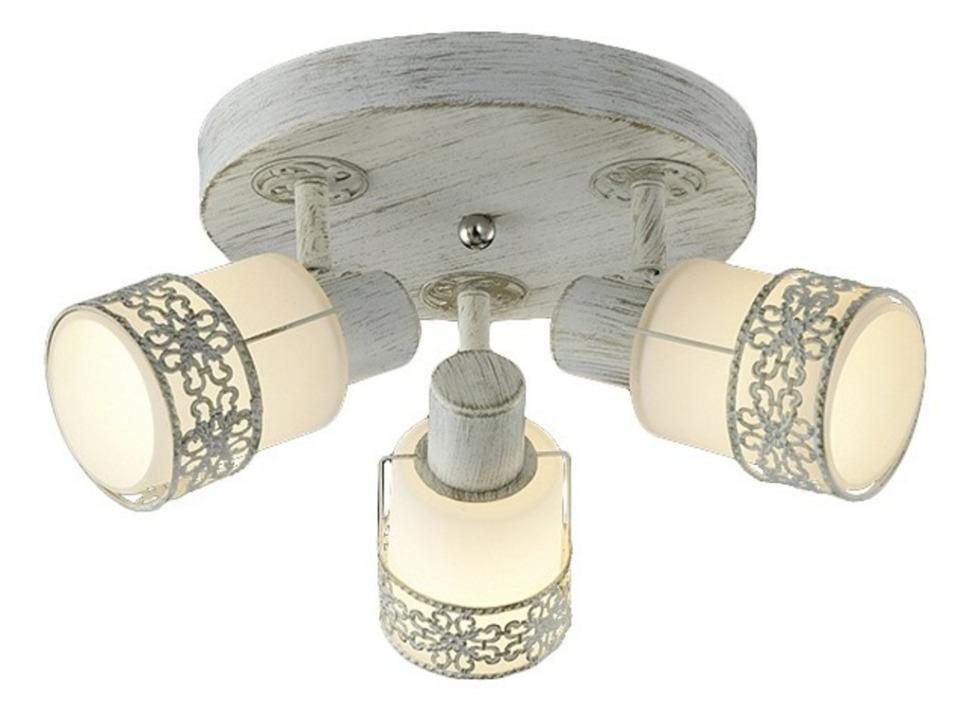 Фото Спот Eurosvet Silvia 20026/3 белый с золотом EV_71467 - интернет-магазин МегаТерем в Москве