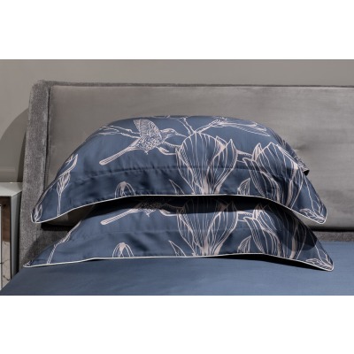 Комплект наволочек принт тенсель синий  50*70 (2шт) (TT-00012238)