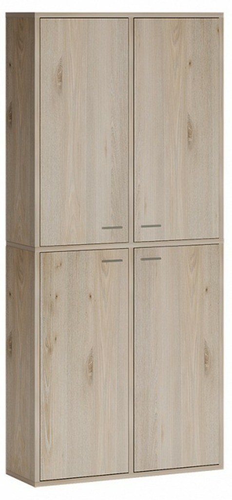 Фото Шкаф книжный Домино СУ(ш2в2)+4ФГ MER_SUsh2v2-4FG-N-nelson - интернет-магазин МегаТерем в Москве