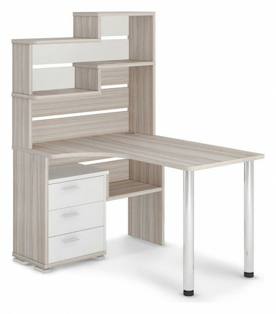 Фото Стол компьютерный Домино СР-132-130 MER_SR-132_KBE-LEV - интернет-магазин МегаТерем в Москве