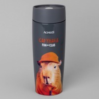 Термокружка agness "capybara" 360мл (709-112) 