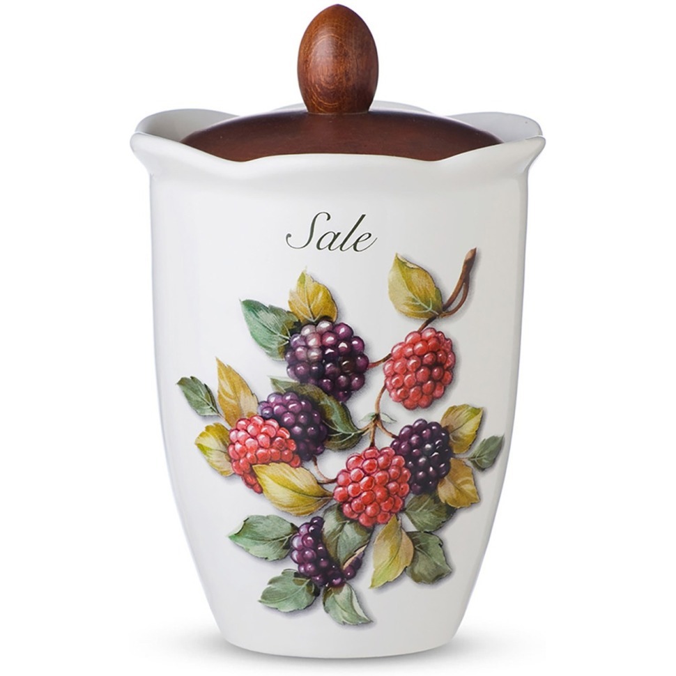 Фото Ёмкость для соли с крышкой Frutti di Bosco 19 см 7370/1-FBO - интернет-магазин МегаТерем в Москве