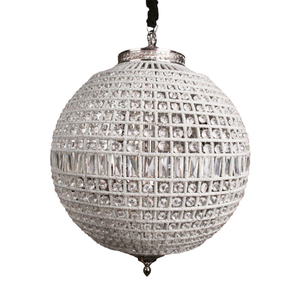 Фото Люстра Казбах FR849 LC, металл, стекло, chrom finish, RESTORATION HARDWARE - интернет-магазин МегаТерем в Москве