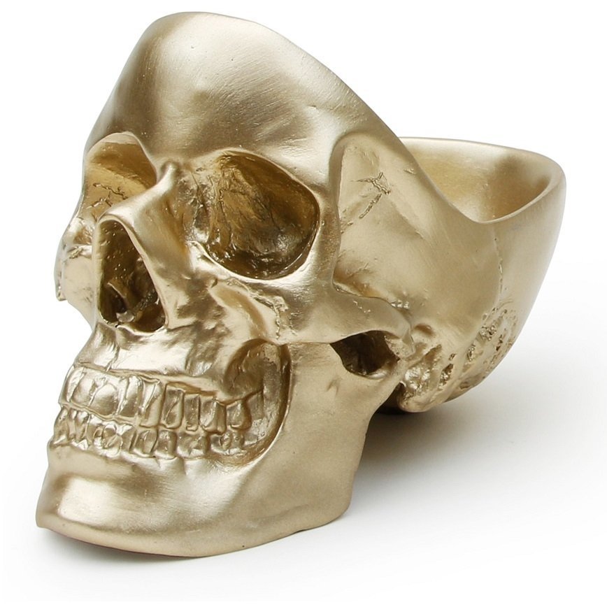 Фото Органайзер для мелочей skull, золотой (62696) - интернет-магазин МегаТерем в Москве