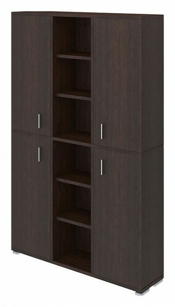 Фото Шкаф книжный Домино ПУ-40-5 MER_PU-40-5_V - интернет-магазин МегаТерем в Москве