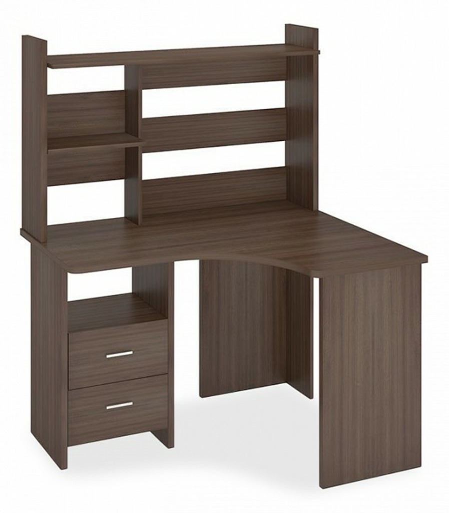 Фото Стол компьютерный Домино Lite СКЛ-Угл120+НКЛХ-120 MER_SKL-Ugl120-NKLH-120-SH-CH-PRAV - интернет-магазин МегаТерем в Москве