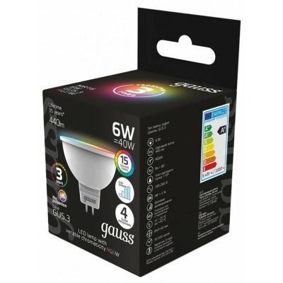 Лампа светодиодная Gauss 406 GU5.3 6Вт 3000-6500K 101105406 GA_101105406