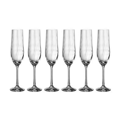 Набор бокалов для шампанского "Waterfall" 6 шт, 190 мл (TT-00008421)