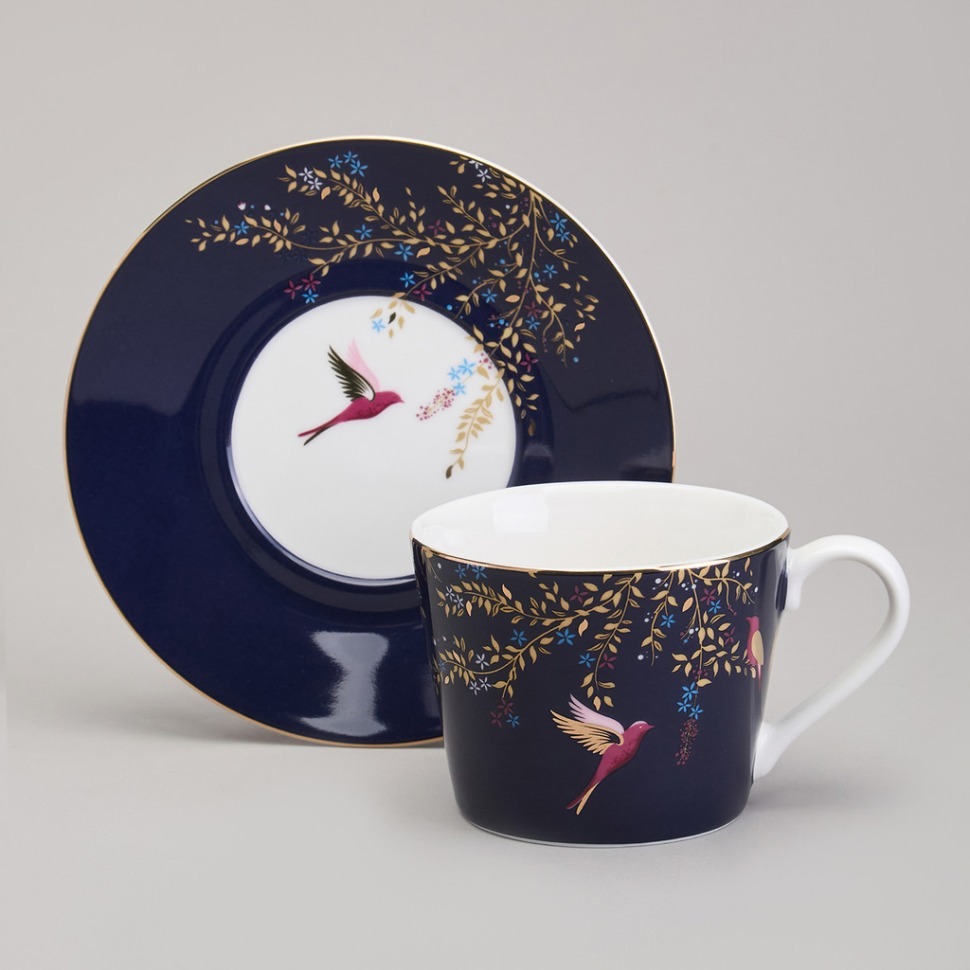 Фото Чайная пара  lefard golden birds 220 мл (419-127)  - интернет-магазин МегаТерем в Москве