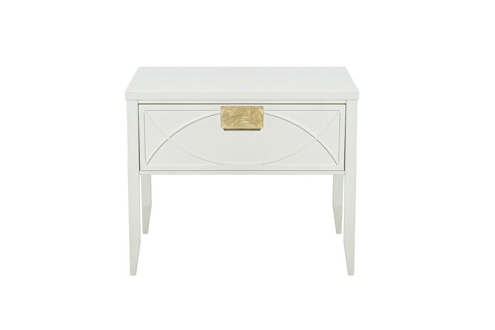 Фото Тумба прикроватная бежевая 1 ящик 60*50*40см (TT-00015926) - интернет-магазин МегаТерем в Москве