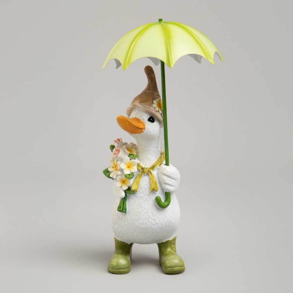 Фото Статуэтка утка под зонтиком 11х11х20 см Lefard (121-159) - интернет-магазин МегаТерем в Москве