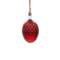 Новогодняя игрушка ND-76B, стекло, Red, ROOMERS FURNITURE