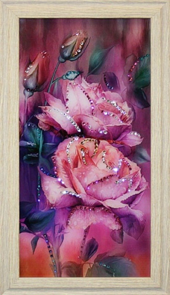 Фото Картина Любовь малая с кристаллами Swarovski (1582) - интернет-магазин МегаТерем в Москве