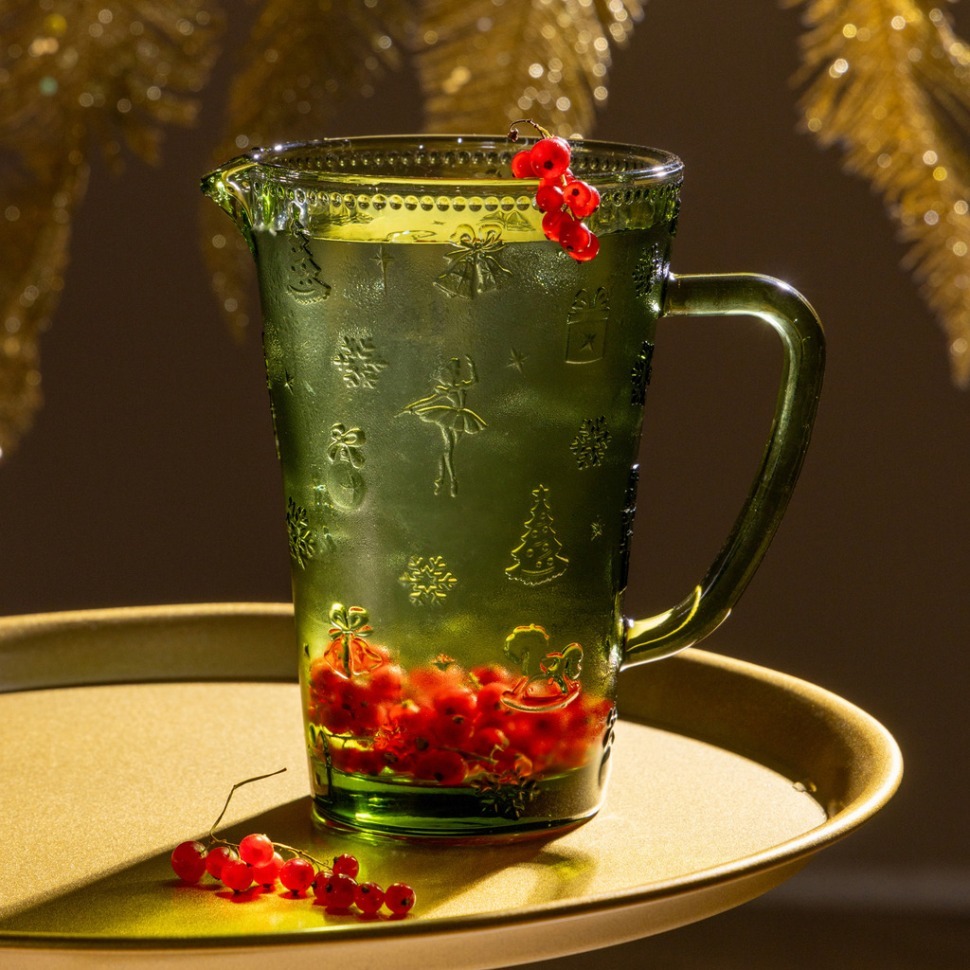 Фото Кувшин щелкунчик green, 1000 мл Lefard (355-417) - интернет-магазин МегаТерем в Москве