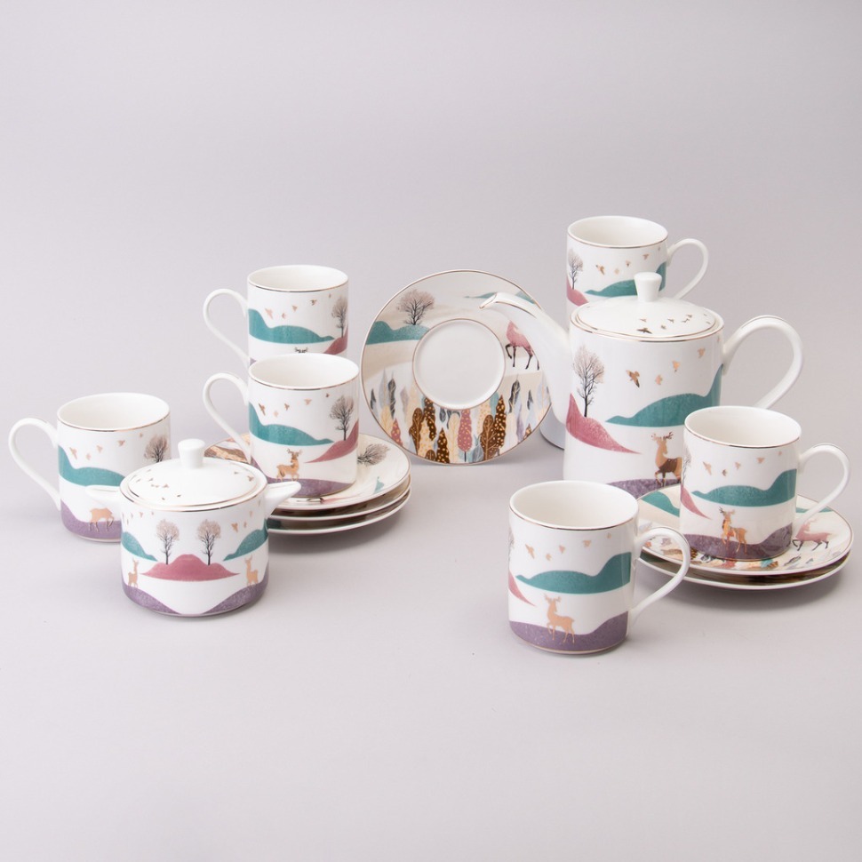 Фото Чайный сервиз lefard top style на 6 пер. 14 пр. (165-601)  - интернет-магазин МегаТерем в Москве