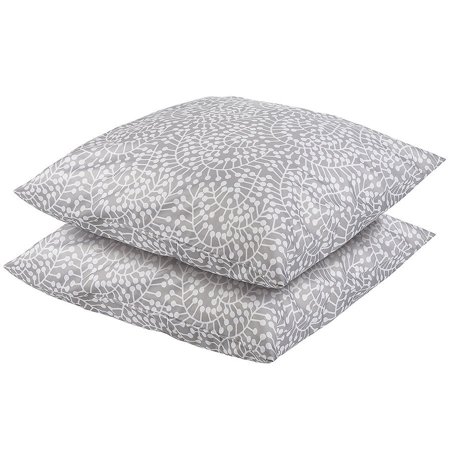 Фото Набор из двух наволочек серого цвета с принтом Спелая смородина из коллекции scandinavian touch, 70х70 см (73697) - интернет-магазин МегаТерем в Москве