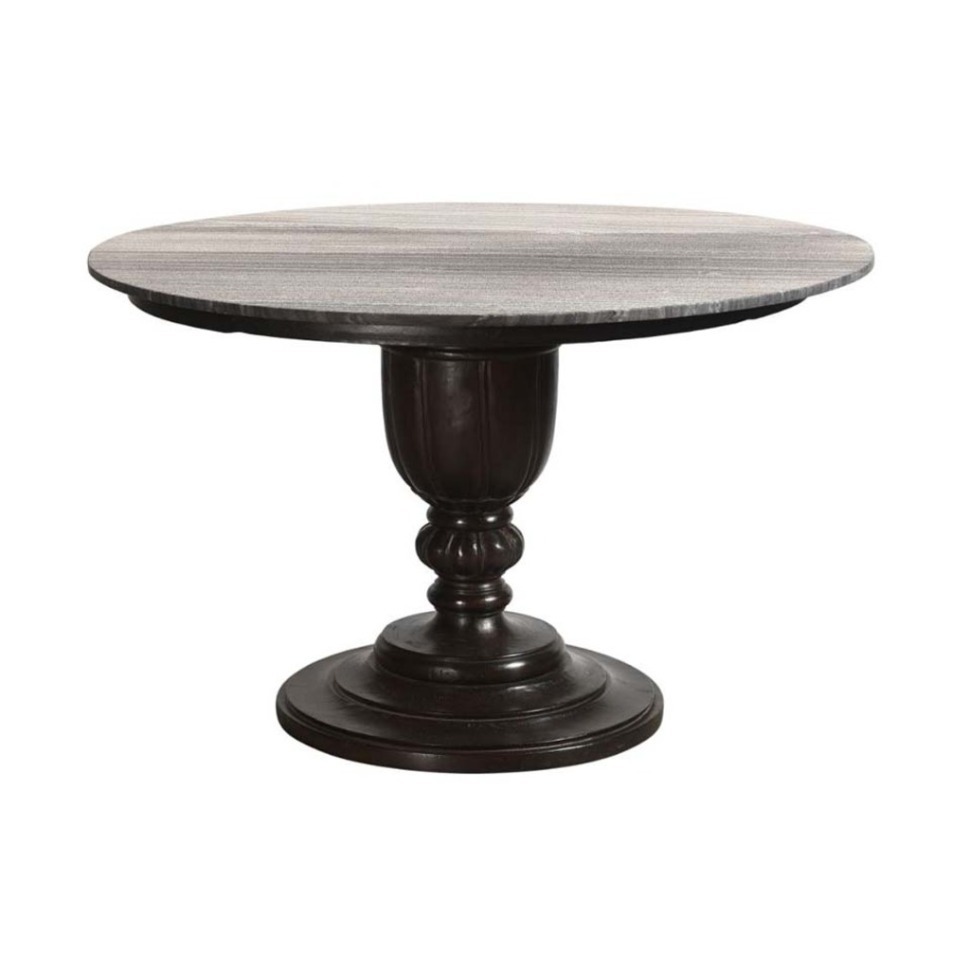 Фото Стол Марбл PAE12382, 122, Массив манго, мрамор, dark brown, grey, ROOMERS FURNITURE - интернет-магазин МегаТерем в Москве