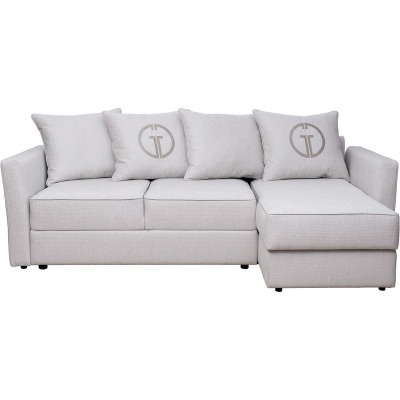 Диван Sorrento 230 с канапе трехмест.раскл (Еврокнижка) Koza3803-SVSER+Nev83 230*156*90см (TT-00012754)