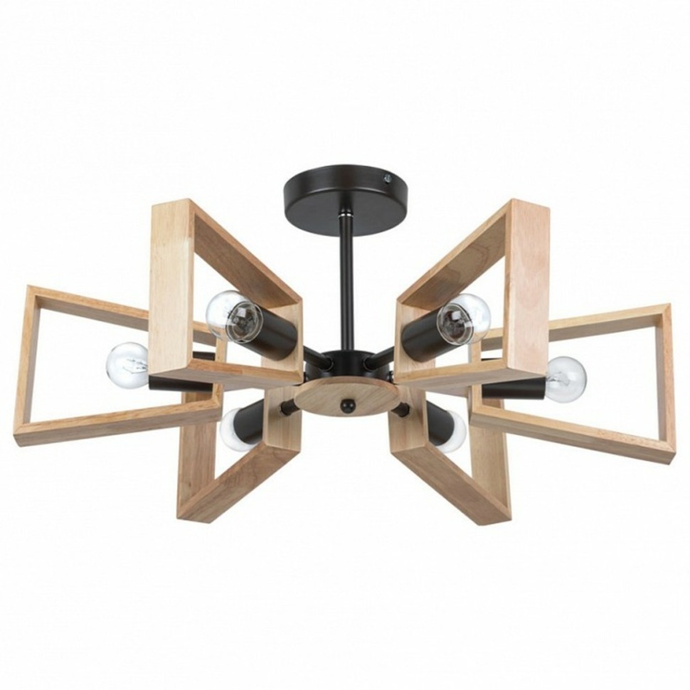 Фото Люстра на штанге Arte Lamp Brussels A8030PL-6BK AR_A8030PL-6BK - интернет-магазин МегаТерем в Москве