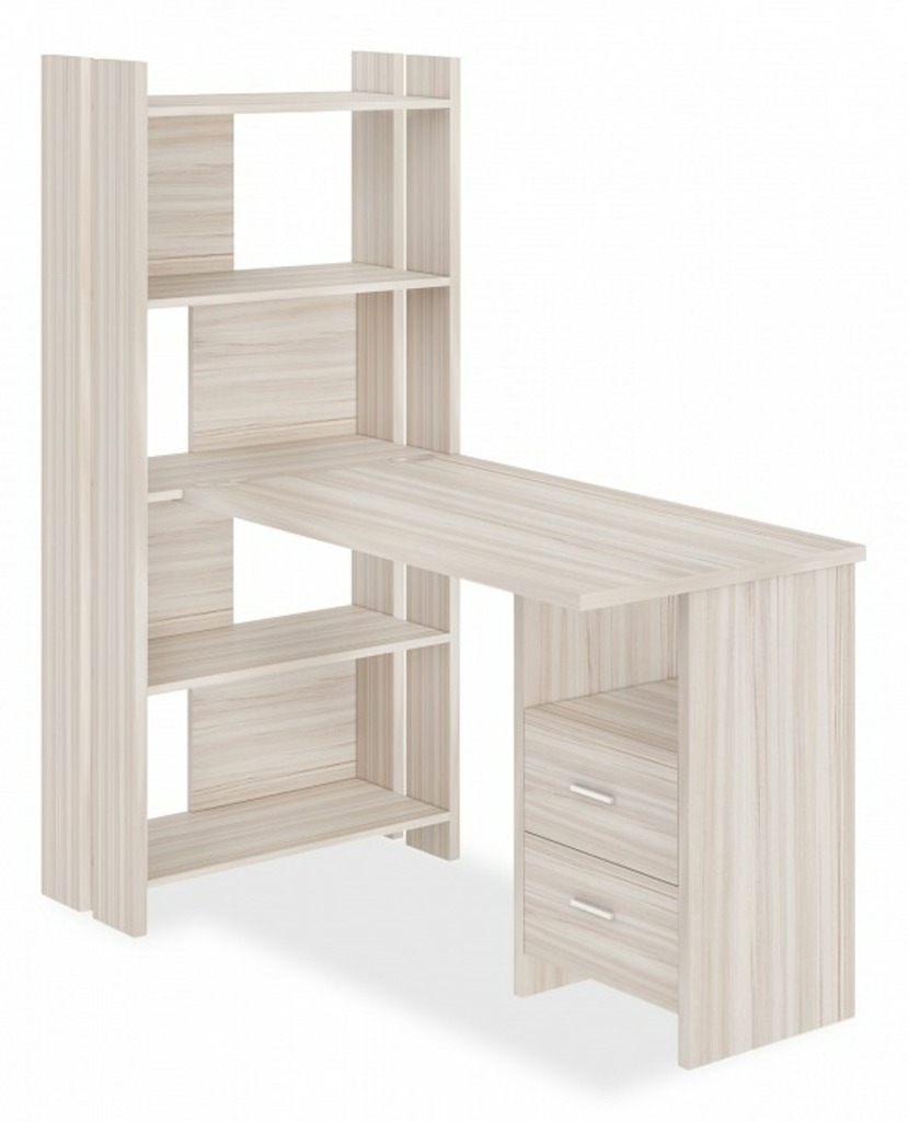 Фото Стол компьютерный Домино Лайт СТЛ-ОВ+С120Прям+ТЯЛ MER_STL-OV-S120Pryam_K - интернет-магазин МегаТерем в Москве