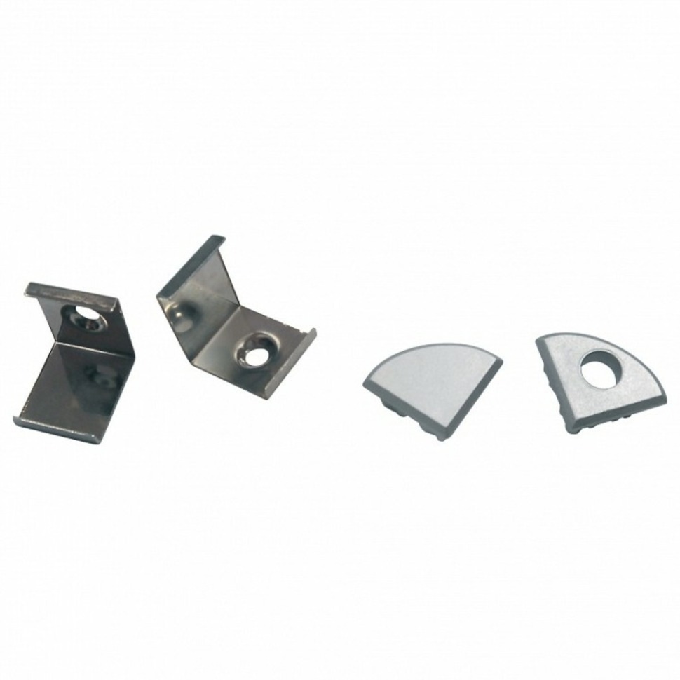 Фото Набор заглушек и скоб для профиля Uniel UFE-N06 SILVER A POLYBAG UL-00000626 UL_UL-00000626 - интернет-магазин МегаТерем в Москве