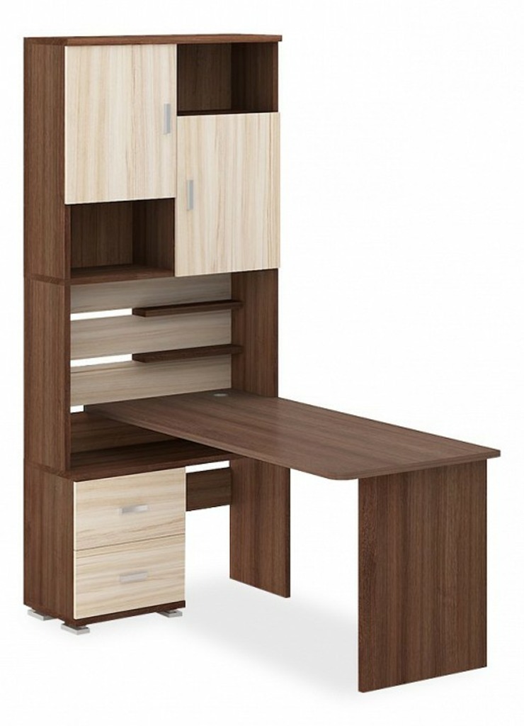 Фото Стол компьютерный Домино СР-720/160 MER_SR-720-160-SHKSH-CH-LEV - интернет-магазин МегаТерем в Москве