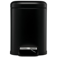 Ведро мусорное с педалью, графит, 6 л (78736)