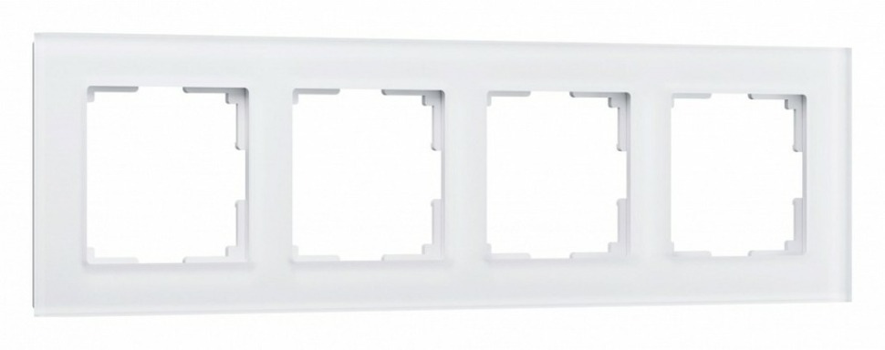 Фото Рамка на 4 поста Werkel Favorit (белый матовый) W0041105 WRK_a051288 - интернет-магазин МегаТерем в Москве