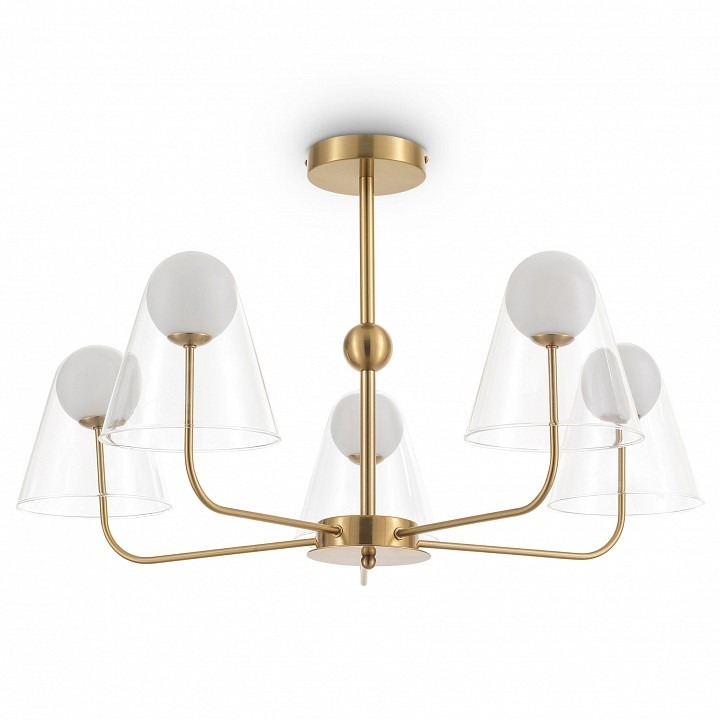 Фото Люстра на штанге Freya Doublety FR5382PL-05BS MY_FR5382PL-05BS - интернет-магазин МегаТерем в Москве