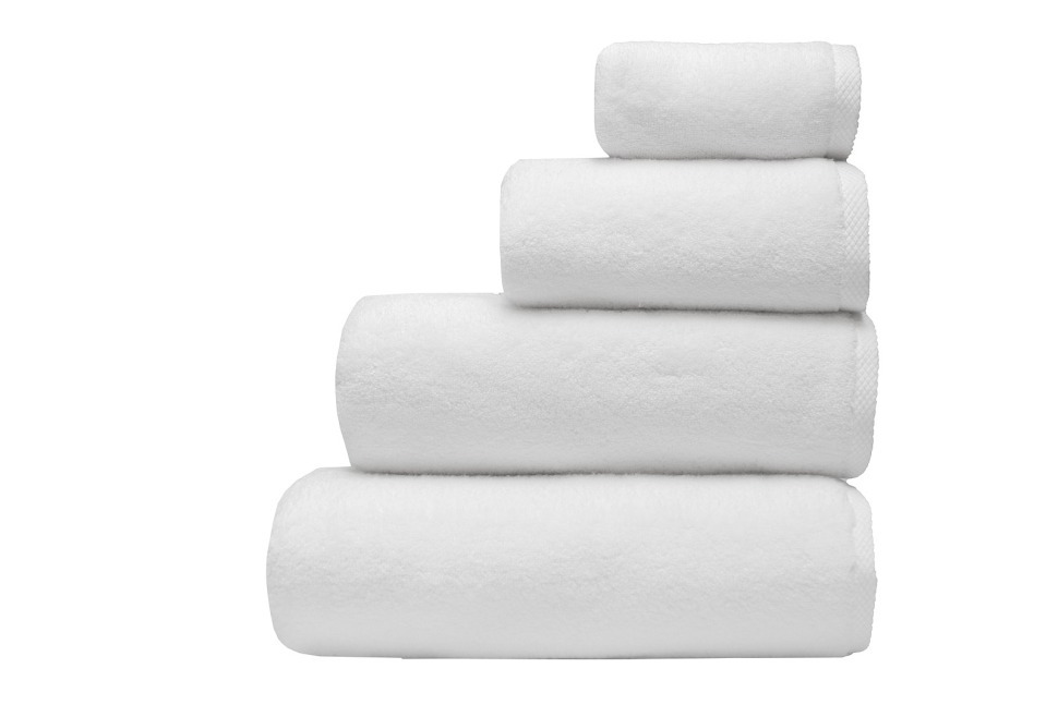 Фото Полотенце Соло хлопок белое 100*150 (TT-00015176) - интернет-магазин МегаТерем в Москве