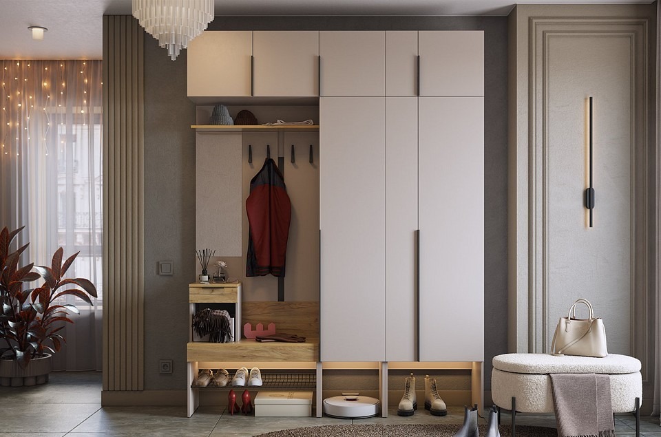 Фото Стенка для прихожей Баско К9 MBS_PK09Basko-3369 - интернет-магазин МегаТерем в Москве