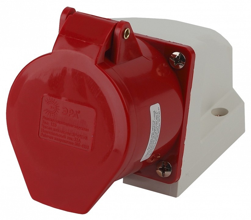 Фото Розетка с заземлением Эра  R(OUT)-32-3P-PE-N-IP44 ER_B0032879 - интернет-магазин МегаТерем в Москве