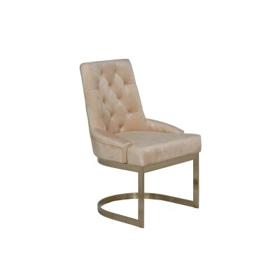 Стул велюр бежевый/матовое ...